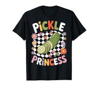 Pickle Princess Funny Cucumber Lover Humor Retro Vibe T-Shirt