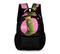 Pickle Princess Funny Pickle Cucumber Laptop Backpack Travel Daypack Work Bag Cute Computer Bag for Men Women