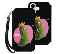 Pickle Princess Funny Pickle Cucumber Phone Case Wallet Case Compatible with iPhone 16