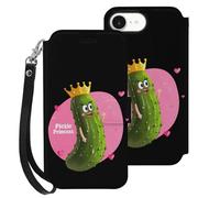 Pickle Princess Funny Pickle Cucumber Phone Case Wallet Case Compatible with iPhone 16 E
