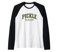 Pickle Season Pickling Canning Fermenting Dill Raglan Baseball Tee