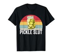 Pickle Slut Funny Who Loves Pickles Funny Rude Humor Vintage T-Shirt
