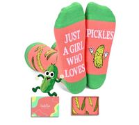 Pickle Socks for Women - Funny Pickle Lover Gifts for Teen Girls, Big Dill Gifts, Christmas Stocking Stuffers
