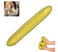 Pickle Squishy, Big Brain Cheese Stress Ball Realistic Design, Anxiety Relief Fidget Toy Sensory Toys For Adults & Kids (Pickle)