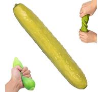 Pickle Squishy Jumbo Giant Cucumber Squeeze Toy Novelty Stress Relief Ball, Pickles Toy Stress Balls, Funny Cucumber Sensory Fidget Toy for Adults, Kids (Pickle)