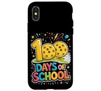 Pickleball 100 Days Of School Case for iPhone X/XS