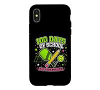 Pickleball 100 Days School Athlete Player Case for iPhone X/XS