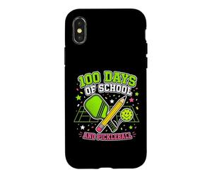 Pickleball 100 Days School Athlete Player Case for iPhone X/XS