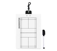 Pickleball and Badminton Coaching Clipboard | Double-Sided Whiteboard for Strategy Planning and Training | Portable Tactic Board for Coaches of Ball Sports, Matches, Practice Sessions