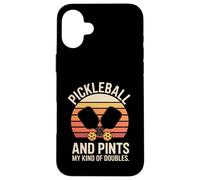 Pickleball And Pints My Kind Of Doubles Retro Case for iPhone 16 Plus