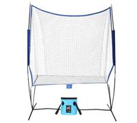 Pickleball and Tennis Return net, 6 x 7ft Portable Polyester Mesh and Fiberglass Frame, Collapsible Pickleball Trainer for Indoor/Outdoor
