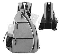 Pickleball Backpack Adjustable Sling Bag Tennis Racket for Badminton with Shoulder Straps Easy-to-Carry Players On The Go