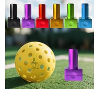 Pickleball Ball Stamp Personalized with Your Logo Text Reusable Pickleball Marker Perfect for Marking Your Pickleballs Pickleball Gift Pickle Accessories for Men and Women Pickleball Lovers (Purple)