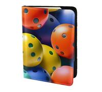 Pickleball Balls Colors Pattern Printing Passport Holder, Travel Essentials,Card And Passport Anti Theft Wallet,Sized To Fit All Standard Passports