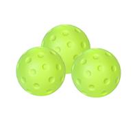Pickleball Balls - Silent Practice Set, 74mm Noise Free PU Foam Sponge Balls | Soft Hollow Drills For Warm-Up, Gyms, Lawns, And Quiet Indoor Home Play, Durable Pickle Ball, 3*PCs