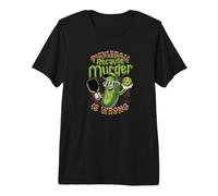 Pickleball Because Murder is Wrong Funny Player Premium T-Shirt