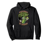 Pickleball Because Murder Is Wrong Funny Player Pullover Hoodie