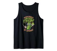 Pickleball Because Murder is Wrong Funny Player Tank Top