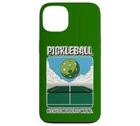 Pickleball Because Murder Is Wrong Funny Sports Design Case for iPhone 13