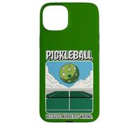 Pickleball Because Murder Is Wrong Funny Sports Design Case for iPhone 15 Plus