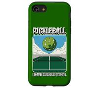 Pickleball Because Murder Is Wrong Funny Sports Design Case for iPhone SE (2020) / 7/8