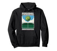 Pickleball Because Murder Is Wrong Funny Sports Design Pullover Hoodie