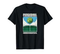 Pickleball Because Murder is Wrong Funny Sports Design T-Shirt
