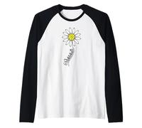 Pickleball Bloom - Script Stem Floral Graphic Raglan Baseball Tee