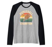Pickleball Champion Season Tees for Men Women Kids Raglan Baseball Tee