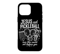 Pickleball Christian Jesus Christus Case for iPhone 16 Pro Max