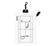 Pickleball Clipboard, Double Sided Drill Board, Badminton Practice Strategy, Dry Erase Coaching Tool for Ball Sports, Training, Gym, School, Home, Club, Court, Sport Facility, 12.6 x 8.66 Inches