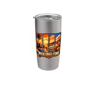 Pickleball Core Sunset Beach Player Stainless Steel Insulated Tumbler