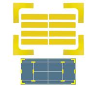 Pickleball Court Marker Kit, Outdoor Driveway Pickleball Court Boundary Throw Down Markers, Wind-Resistant Tennis Sports Throw Down Accessories for School Outdoor Training Field Driveway Backyard Lawn