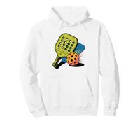Pickleball Dad Graphic Paddle Pickle Illustration Modern Art Pullover Hoodie