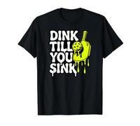 Pickleball Dink Till You Sink Slime Paddle Graphic Value Graphic T-Shirt, Men, Black, XL
