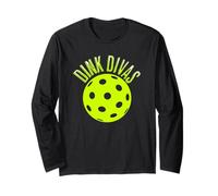 Pickleball Doubles Partner Shirt, Dink Divas Long Sleeve T-Shirt
