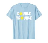 Pickleball Funny Double Trouble Team T-Shirt T-Shirt
