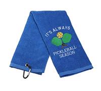 Pickleball Gift Towel Forget Calm and Smash It Embroidered Towel Gift for Pickleball Lover (Pickleball Season)