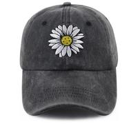 Pickleball Gifts for Pickle Ball Lovers, Pickleball Hat, Cute Daisy Decor Baseball Cap, Mothers Day Christmas Birthday Gifts for Mom Mama Wife Black