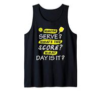 Pickleball Gifts Humor Whose Serve Whats Score Who Are You Tank Top