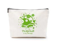 Pickleball Gifts Makeup Bag Pickleball Accessories Cosmetic Bag Pickleball Lover Gifts for Girls Women Coach Birthday, Multicolor 0442, 9.6 x 7.4 inches