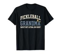 Pickleball Grandma Sweet But Lethal On The Court Design T-Shirt