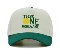 Pickleball Hat for Men Women, Funny Pickleball Gifts, Embroidered Baseball Snapback Cap, Two-Tone Trucker Hats Beige