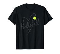 Pickleball Heart Script - Love The Dink Graphic T-Shirt