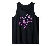 Pickleball Heart Script - Love The Dink Graphic Tank Top
