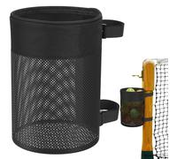 Pickleball Holder - Storage Pouch for Courtside | Massive Volume Mesh Container with Heavy Duty Drawstring and Ventilated Fabric for Men, Women, Boys and Girls Training Sessions, 11.61x6.3 inches