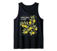 Pickleball is Life Botanical Illustration Paddler Tank Top