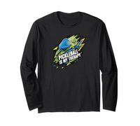 Pickleball is My Therapy Funny Paddle Ball Player Gift Long Sleeve T-Shirt