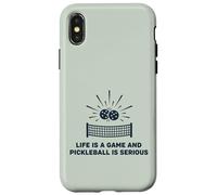 Pickleball Is Serious Funny Quote Player Case for iPhone X/XS