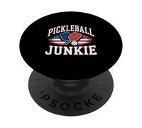 Pickleball Junkie USA Paddle Graphic PopSockets Adhesive PopGrip